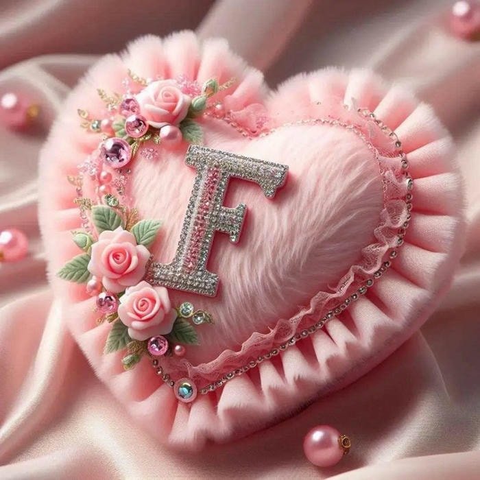 textured style f initial