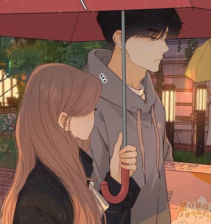 unique cartoon couple dp