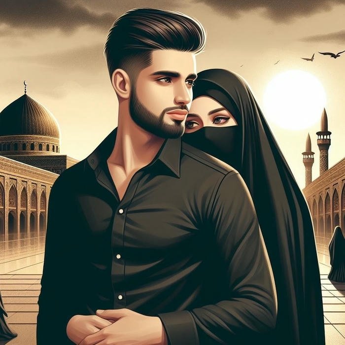 Couple muslim dp hd halal love couple image