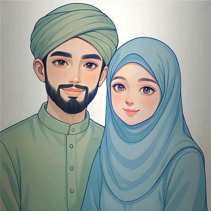 Dp muslim couple sweet modest couple portrait