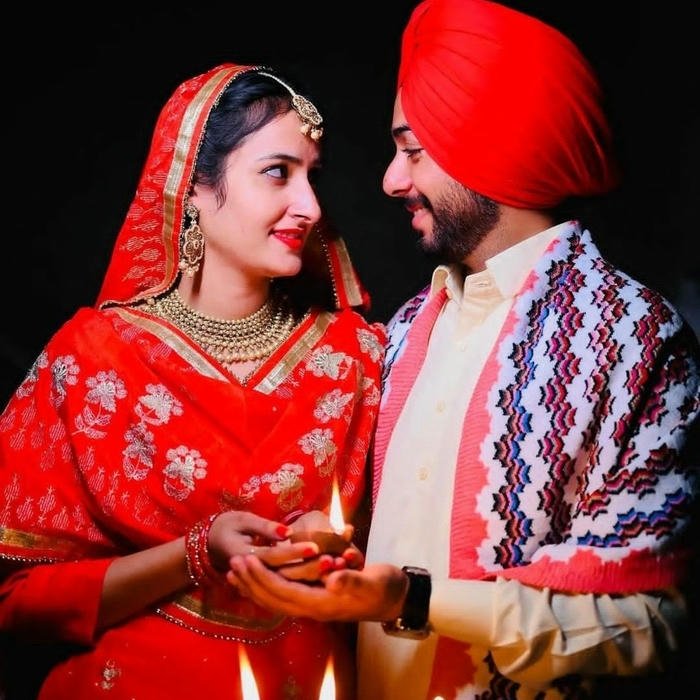 Dp punjabi couple elegant ethnic romance profile