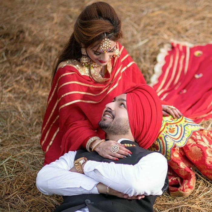 Dp punjabi couple romantic village love image