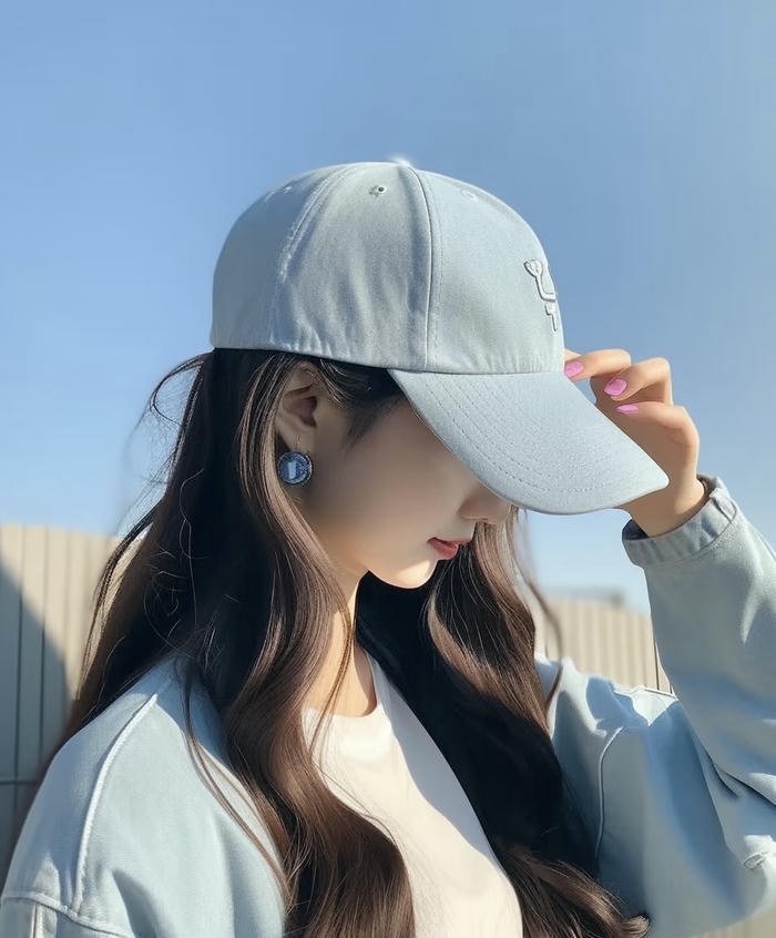 Fashion cap girl dp daily look