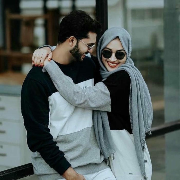 Hijab Islamic Couple Pic sweet hijab couple dp