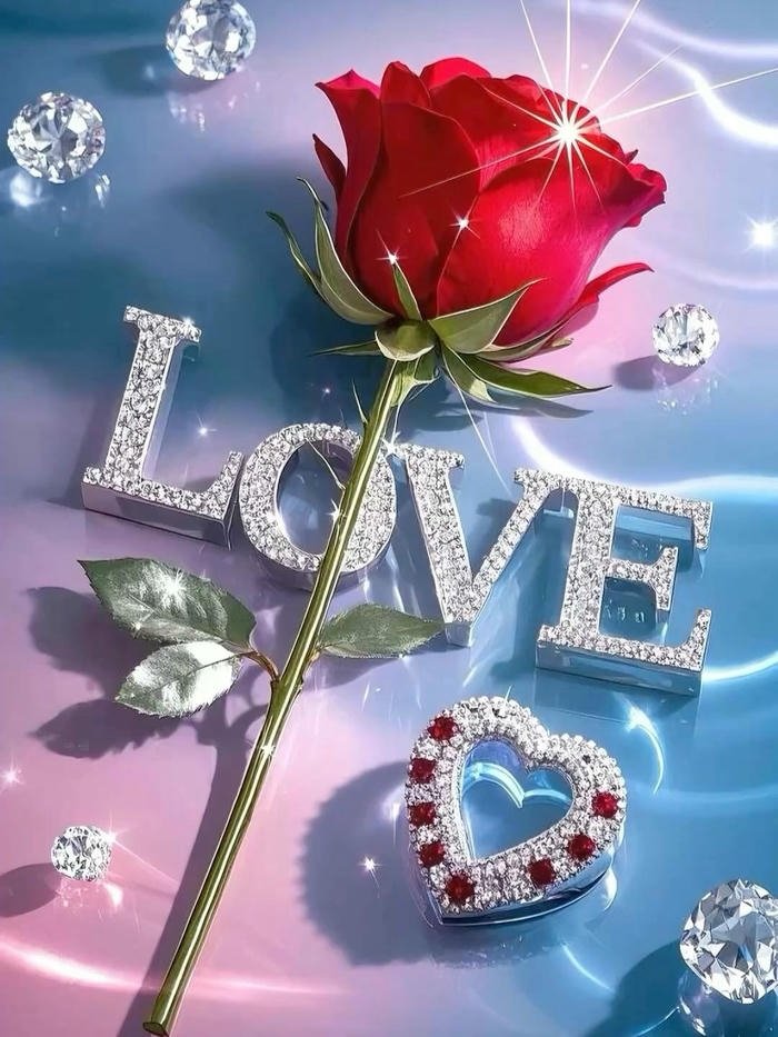 Image love rose hd romantic floral background design