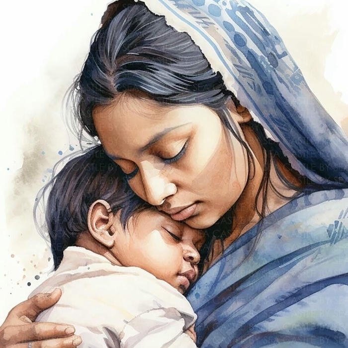 Love maa image spiritual mother blessing feeling