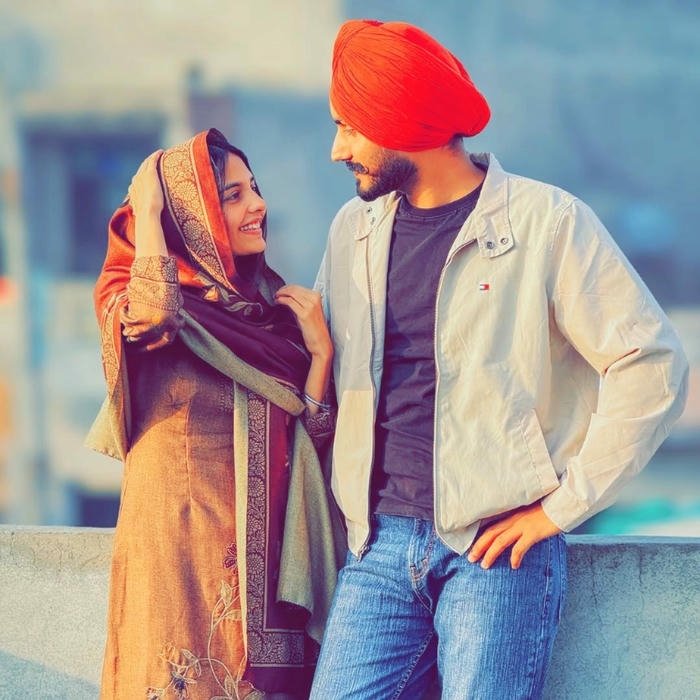 Punjabi couple dp classic desi love aesthetic background