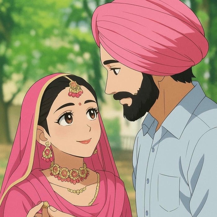 Punjabi couple dp modern desi love profile image