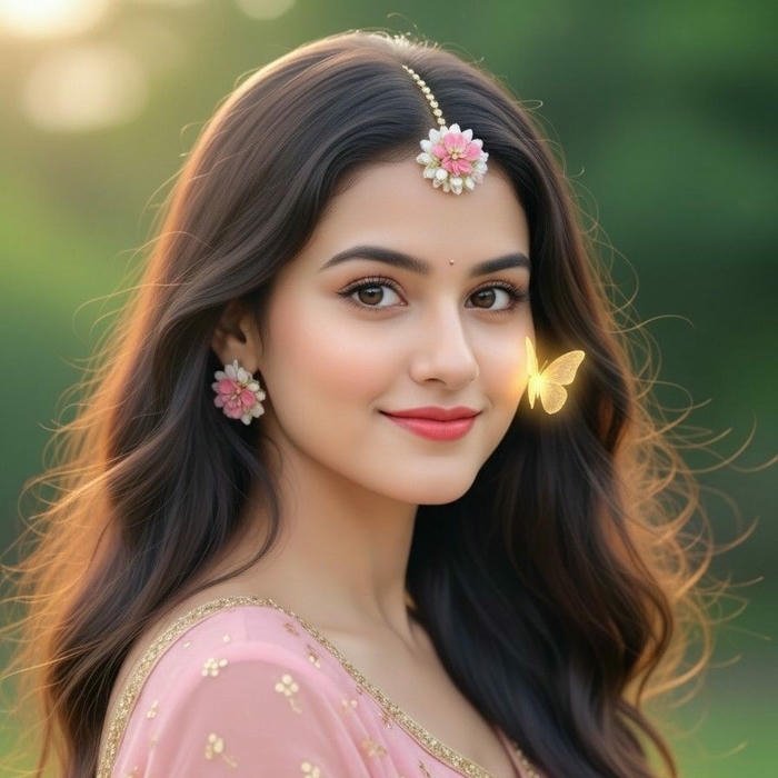 Saree Girl DP background