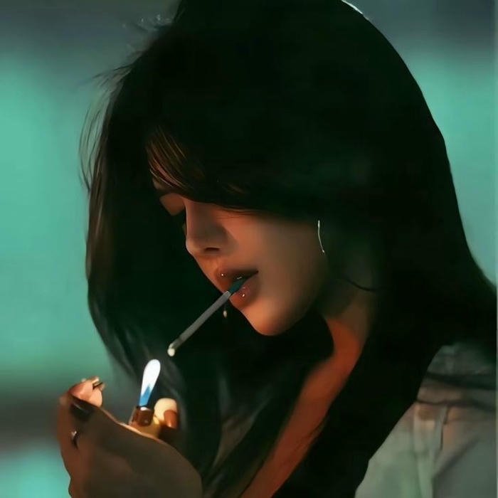 Smoking Girl DP background