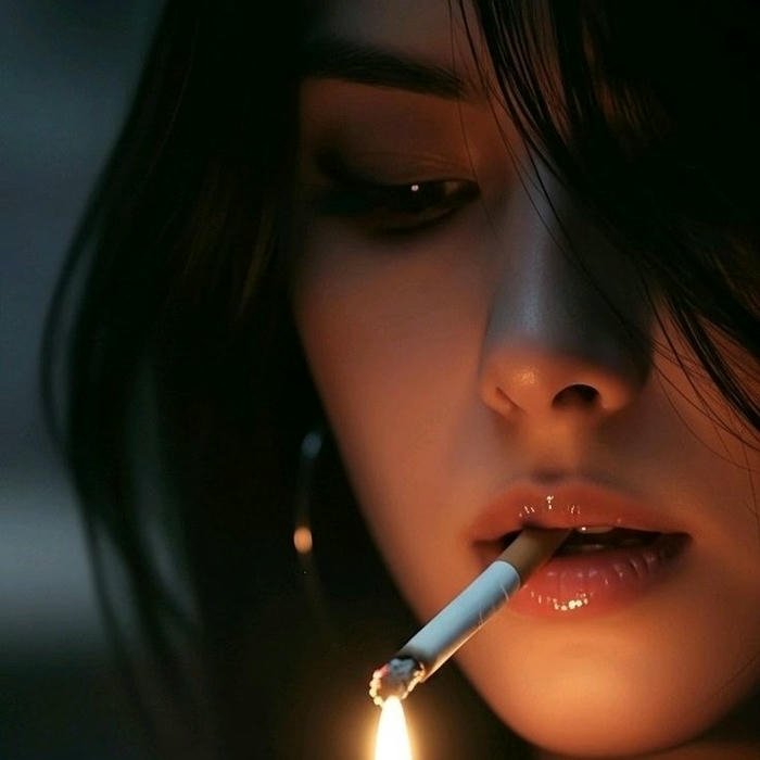 Smoking Girl DP image