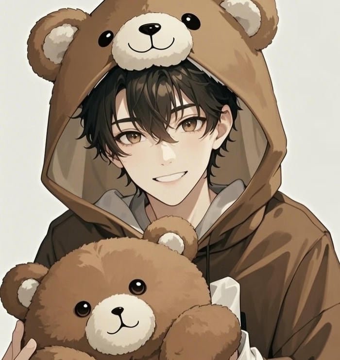 aesthetic simple cartoon boy dp