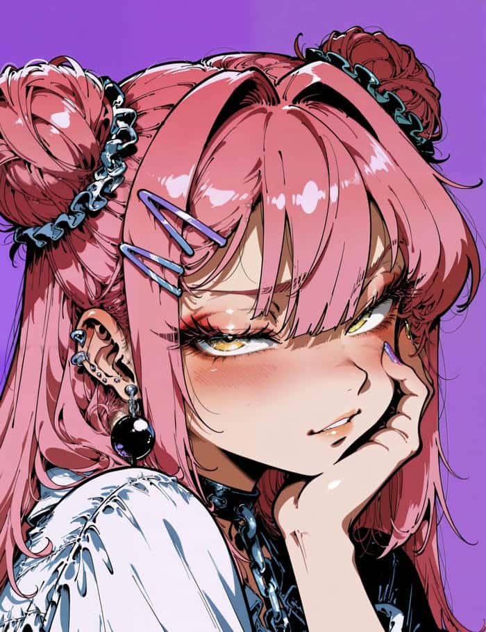 animated girl dp look