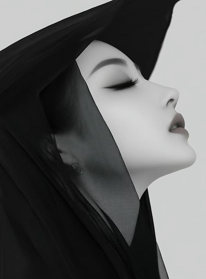 black-centered aesthetic dp