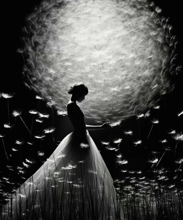 black outfit girl display