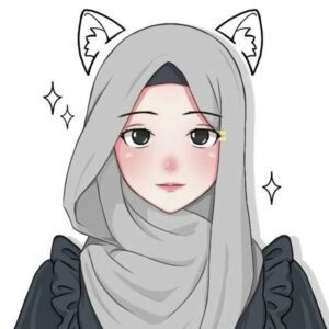 cartoon hijab dp cute profile avatar