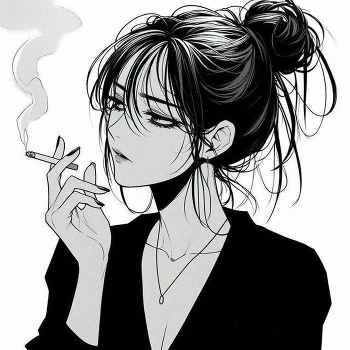 cool Smoking Girl DP