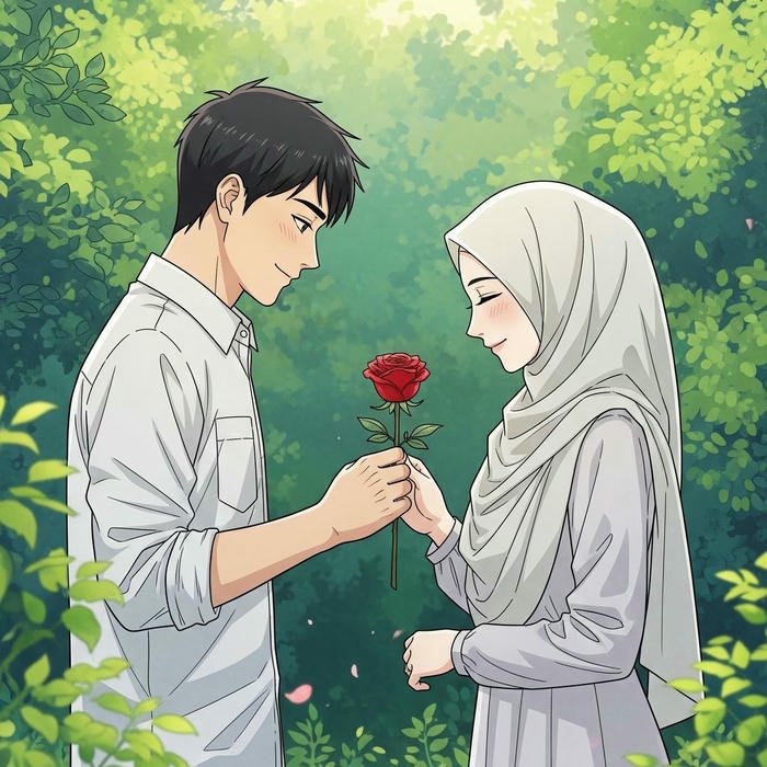 couple hijab dp islamic love profile picture
