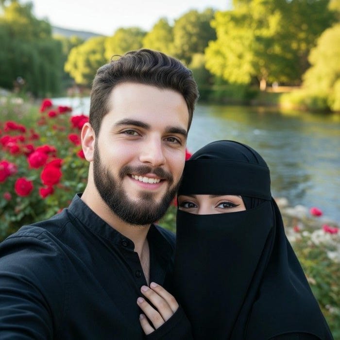 couple hijab dp lovely muslim couple avatar