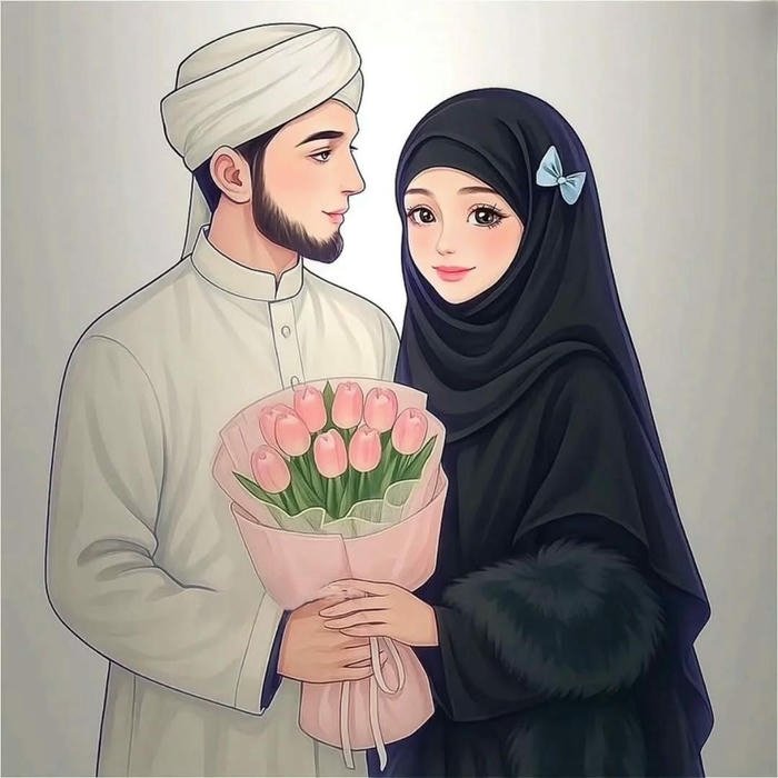 couple hijab dp muslim couple dp style