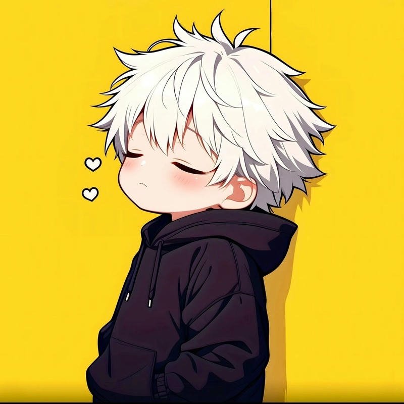 cute boy cartoon dp sketch