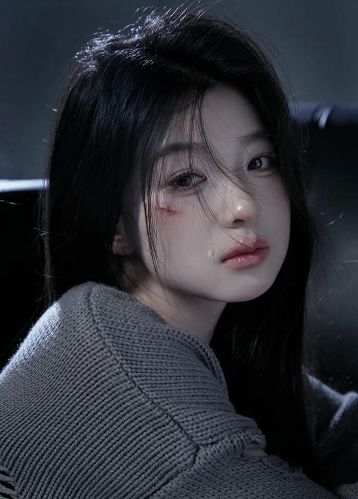 dark tones seen in girls sad dp