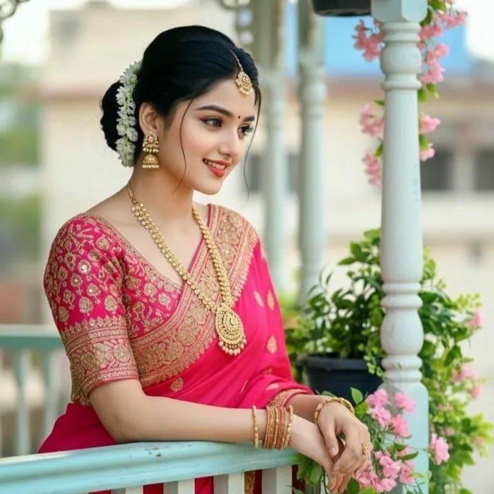 elegant Saree Girl DP