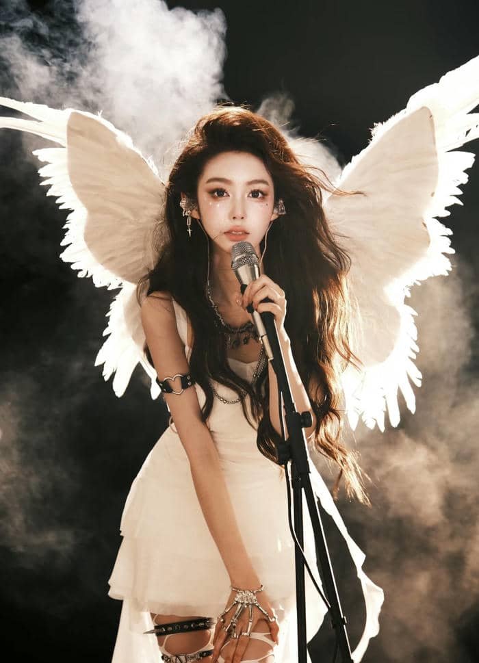 excitable girl display photo