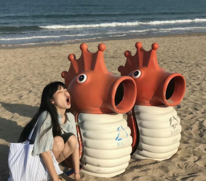 fun mood girl display