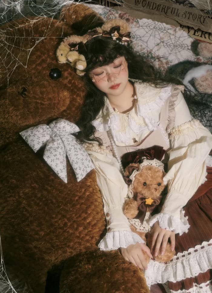 gentle cute glow in teddy bear girl dp