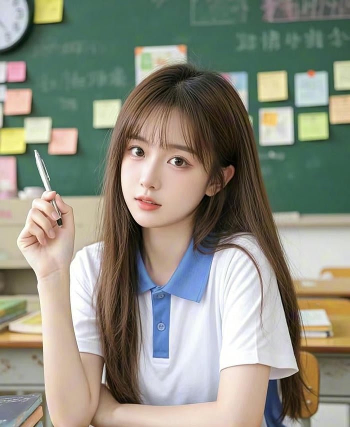 gentle tone girl profile shot