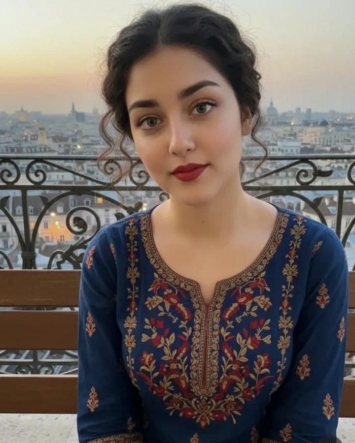 graceful indian girl dp elegant portrait