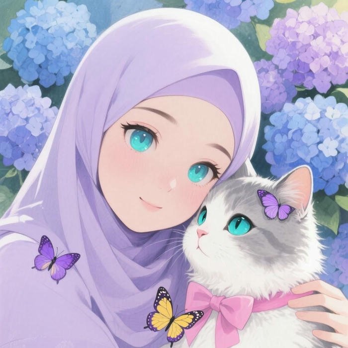 hijab cartoon dp elegant cartoon avatar