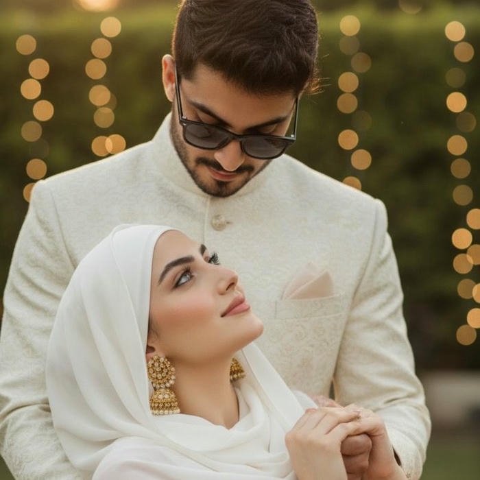 hijab couple dp soft aesthetic islamic love