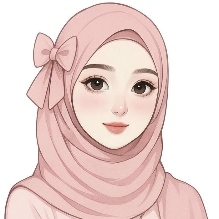 hijab dp cartoon modern cute avatar
