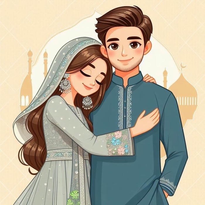 muslim couple dp beautiful islamic love moment