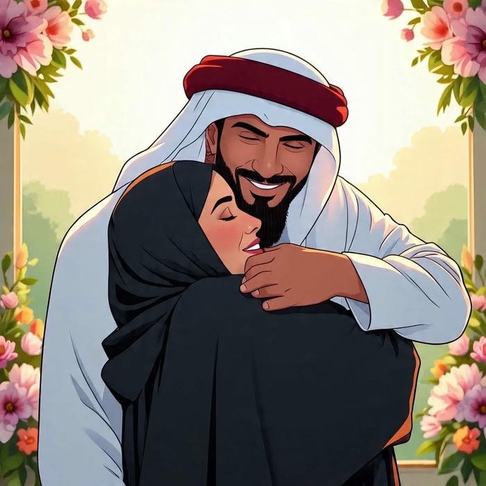 muslim couple dp elegant halal relationship portrait