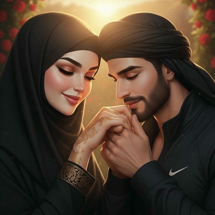muslim couple dp hd peaceful muslim romance portrait