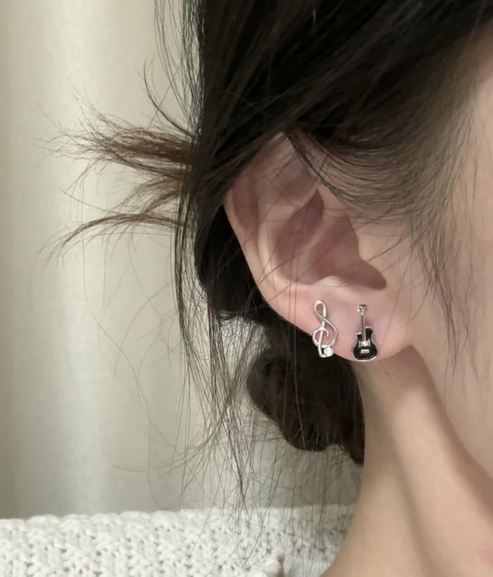 portrait of girl in small studs