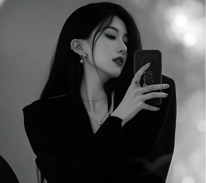 profile photo in black theme