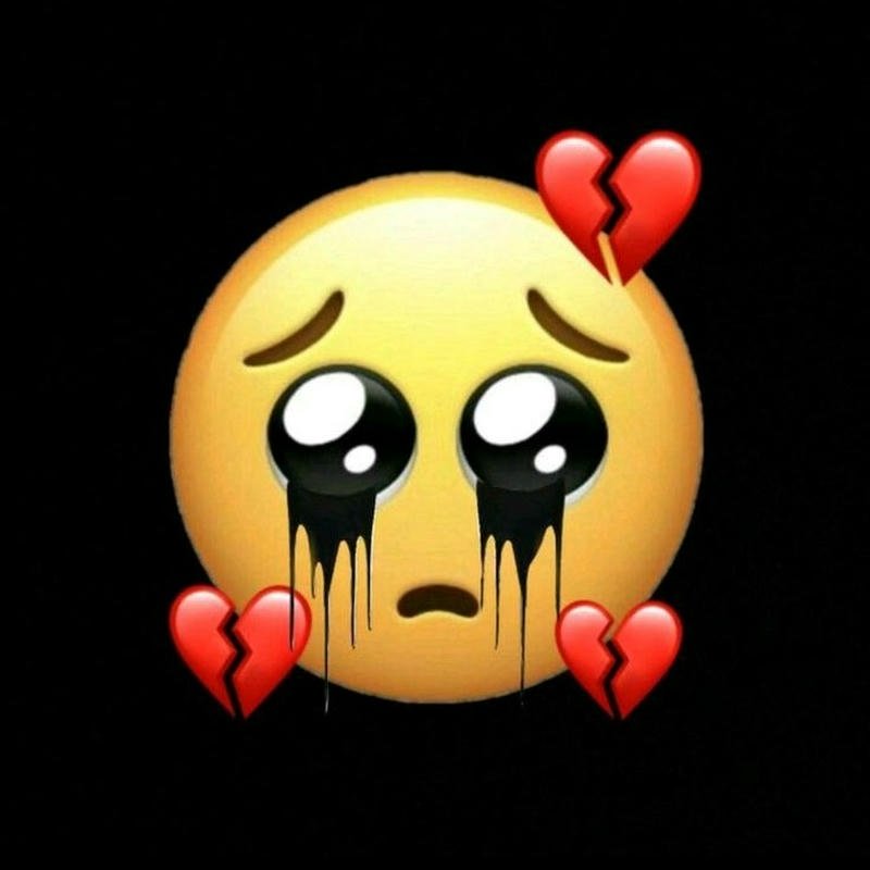 sad emoji dp effect