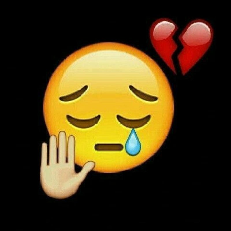 sad emoji dp minimal