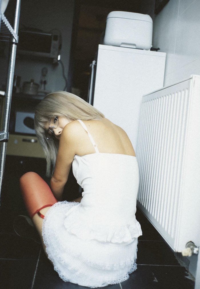 sparkling naughty girl dp lively portrait