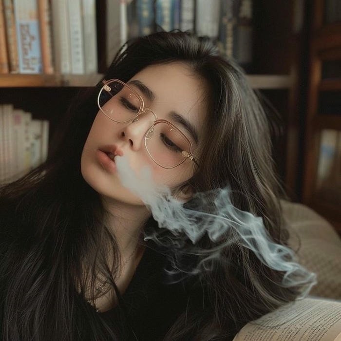 stylish Smoking Girl DP