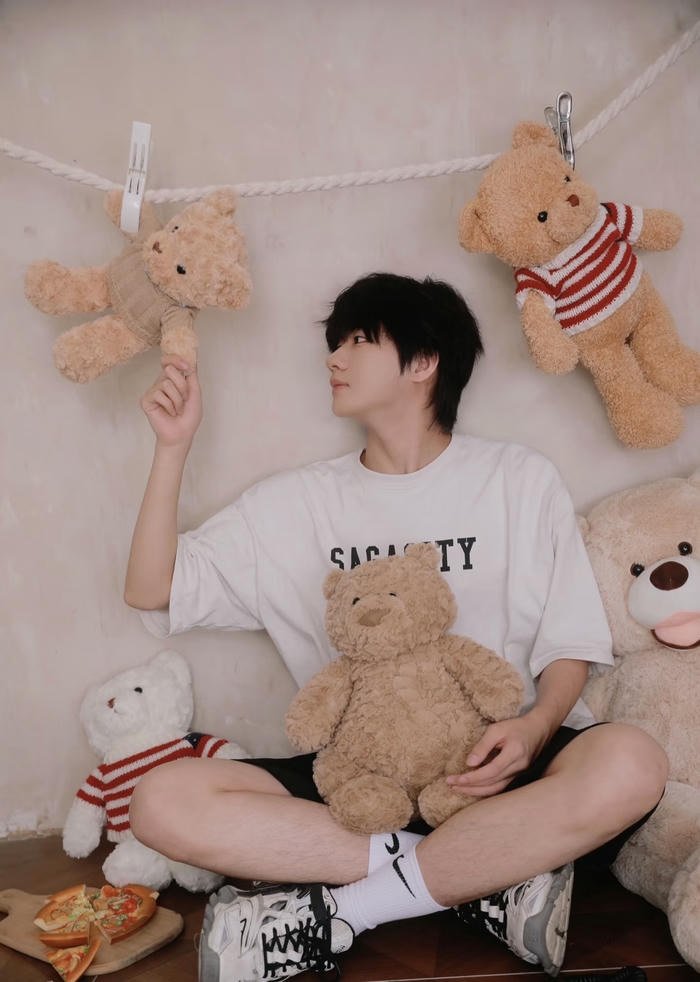 stylish cute boy snapshot