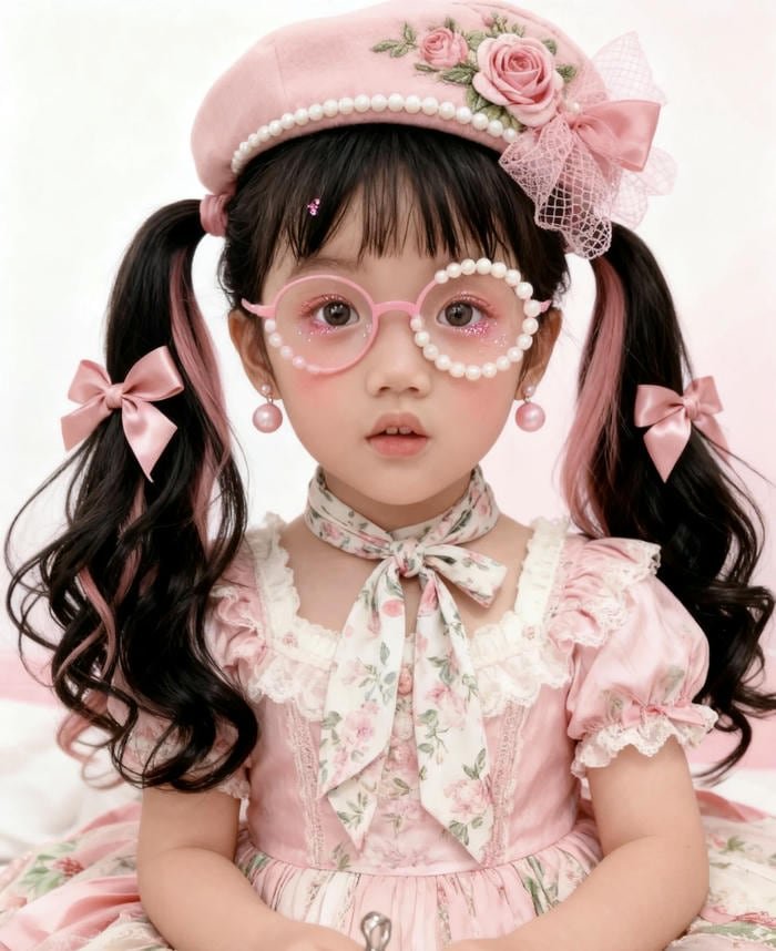 tiny playful look in stylish cute baby girl dp