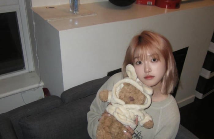 warm gentle moment in teddy bear girl dp