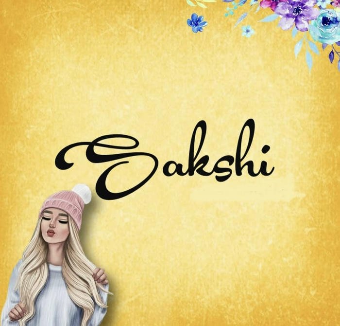 Cute pastel face name dp sakshi