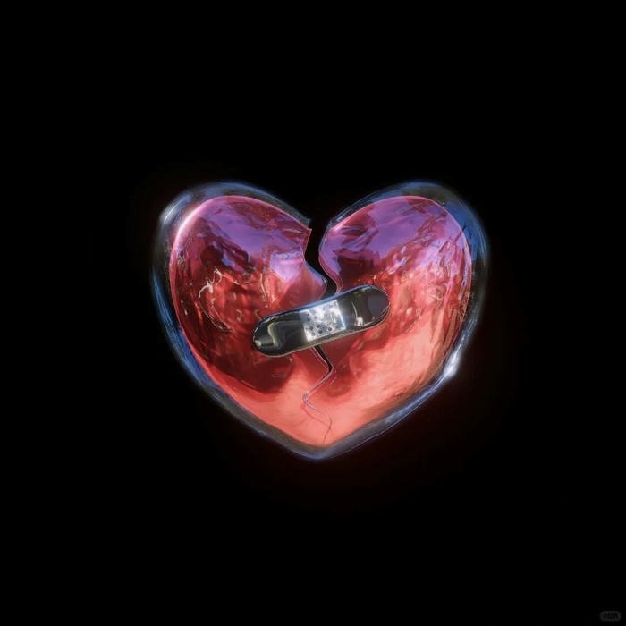 Dark bleeding heart red liquid black background art.