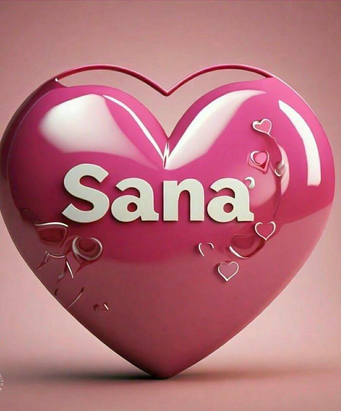 Dream light portrait name sana dp